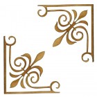 CANTONEIRA (Mod. 2) 4x4 - P - EMBALAGEM C/ 2 UNIDADES