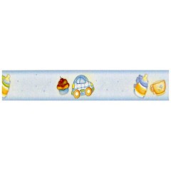 BARRA ADESIVA 41,2x2,0 - BABY AZUL