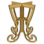 SUPORTE DE PRATO / BANDEJA - GG - 25x25x26,5 (6 mm)
