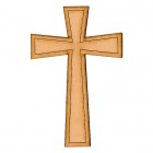 CRUCIFIXO GRAVADO 14x20 (Mod. 2)