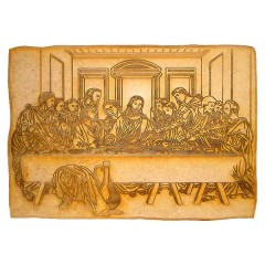 QUADRO SANTA CEIA C/ SUPORTE 28x40